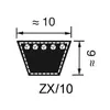 Kép 2/2 - ZX/X10-es profilú fogazott ékszíj