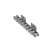 WSA2 típusú füleslánc (2 furat, széles egyenes fül egy oldalon)