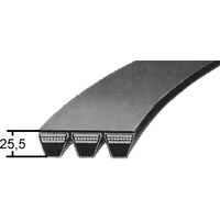 8V/25J-s profilú átlapolt ékszíj