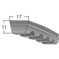 BX-es profilú fogazott ékszíjak (Mitsuboshi) - 17 mm x 11 mm-es profil