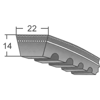 CX-es profilú fogazott ékszíjak -  22 mm x 14 mm-es ékszíj