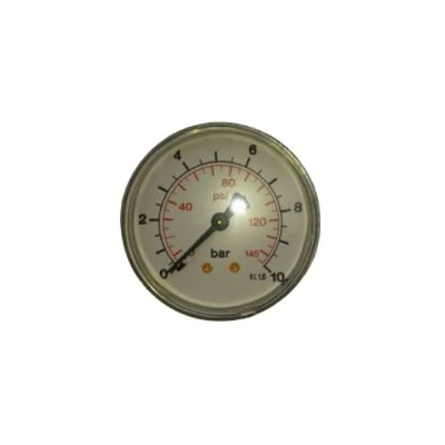 MPS műanyag manométer - hátsó csatlakozással, 63 mm-es (1/4 coll)