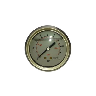 MX típusú glicerines manométer - hátsó csatlakozás, 63 mm-es (1/4 coll)