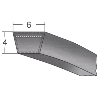 6-os profilú klasszikus ékszíj (Optibelt márkájú) - 6 mm x 4 mm-es ékszíj