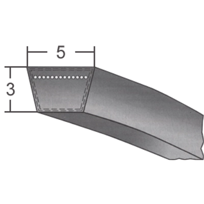 5-ös profilú klasszikus ékszíj (Optibelt) - 5 mm x 3 mm-es ékszíj