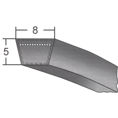 8-as profilú klasszikus ékszíj (Optibelt) - 8 mm széles és 5 mm magas ékszíj