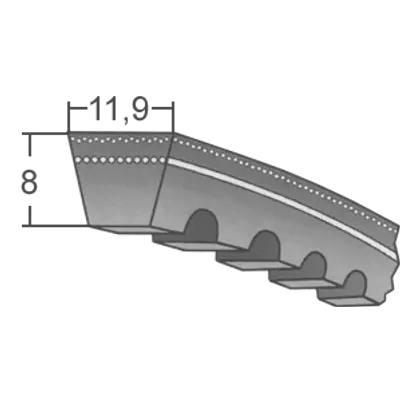 AVX 11,9-es ékszíjak (Fogazott autóipari szíjak)